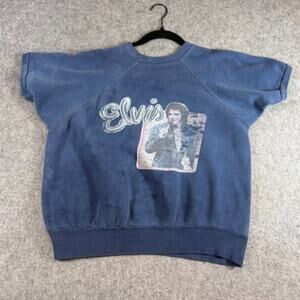 Vintage 1960s Elvis Presley Sweatshirt Size M Rock Band Rockabilly Cotton USA